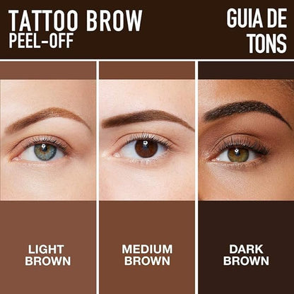 Oqouline™ | Easy Peel-Off Eyebrow Sweatproof, Brown Tattoo Tint