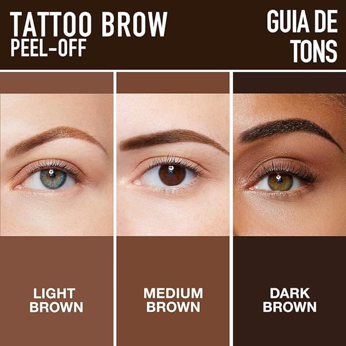 Oqouline™ | Easy Peel-Off Eyebrow Sweatproof, Brown Tattoo Tint