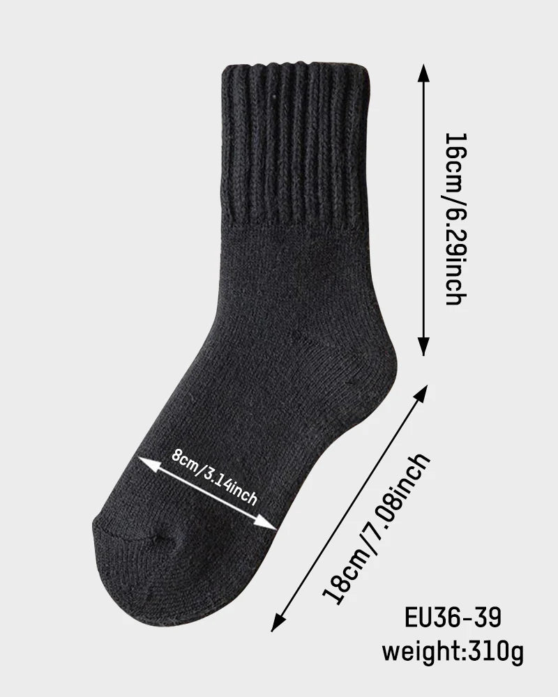 COZY FLEX RIBBED CREW SOCKS