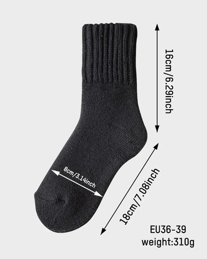 COZY FLEX RIBBED CREW SOCKS