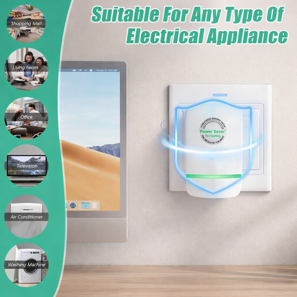 EcoeFlow - Energy Saver Plug-In Power Box 90–250V Input Range