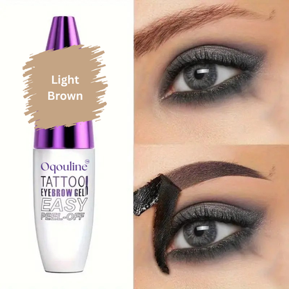 Oqouline™ | Easy Peel-Off Eyebrow Sweatproof, Brown Tattoo Tint